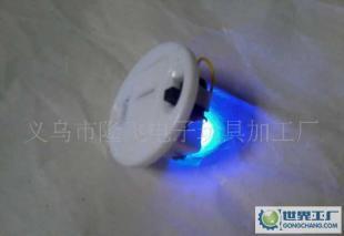 電子元件焊接加工與配件供應 七彩小夜燈底座及紐扣電池盒解決方案